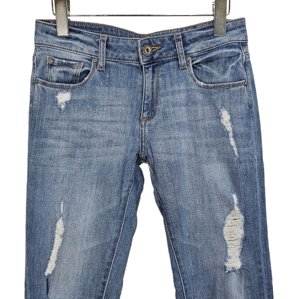 DL1961 Azalea Relaxed Skinny Distressed Denim Jeans 29" Inseam Cotton Casual 25 - Picture 6 of 14